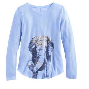 Mudd thermal elephant shirt size 12